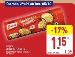 ALDI Biscotto GOÛTERS FOURRÉS offre