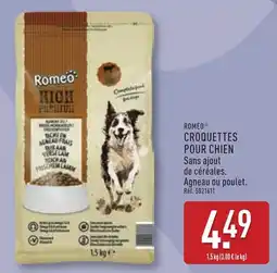 ALDI ROMÉO CROQUETTES POUR CHIEN offre