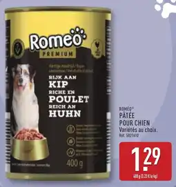 ALDI Romeo Pâtée pour chien offre