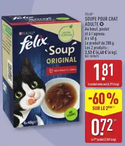 ALDI FELIX SOUPE POUR CHAT offre