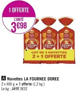 Géant Casino La fournee doree navettes offre