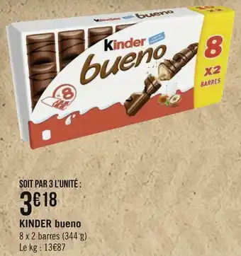 Géant Casino Kinder kinder bueno offre