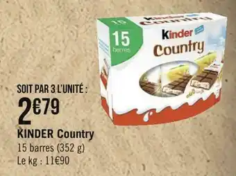 Géant Casino Ferrero kinder country offre