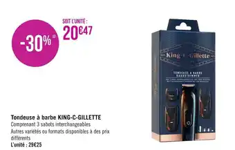 Géant Casino King-c-gillette tondeuse à barbe offre