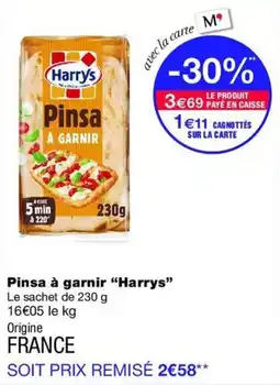 Monop' Harrys Pinsa à garnir offre