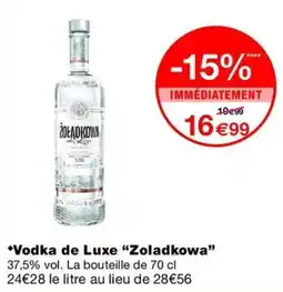 Monop' Zoladkowa Vodka de Luxe offre