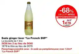 Monop' La French SVP Soda ginger beer offre