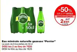 Monop' Perrier Eau minérale naturelle gazeuse offre