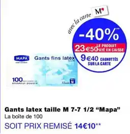Monop' Mapa Gants fins latex offre