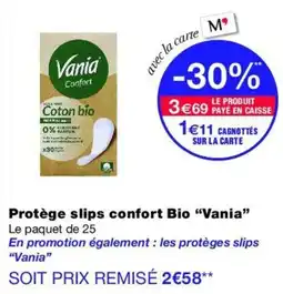Monop' Vania Protège slips confort Bio offre