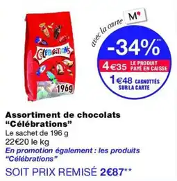 Monop' Célébrations Assortiment de chocolats offre