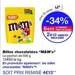 Monop' M&M's Billes chocolatées offre
