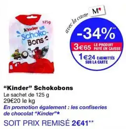 Monop' Kinder Schokobons offre