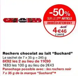 Monop' Suchard Rochers chocolat au lait offre