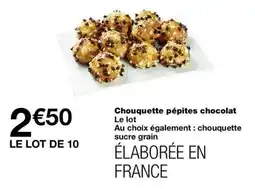 Monop' Chouquette pépites chocolat offre