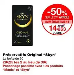 Monop' Skyn Préservatifs Original offre