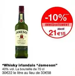 Monop' Jameson Whisky irlandais offre