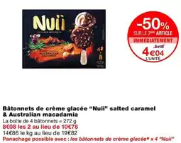 Monop' Nuii Bâtonnets de crème glacée offre