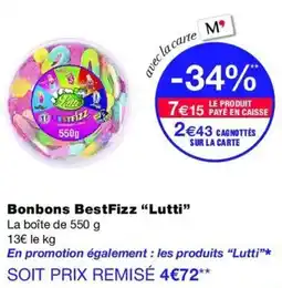 Monop' Lutti Bonbons BestFizz offre