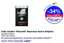 Monop' Nescafé Espresso Azera Original offre
