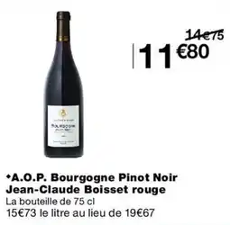Monop' Jean-Claude Boisset Bourgogne Pinot Noir offre
