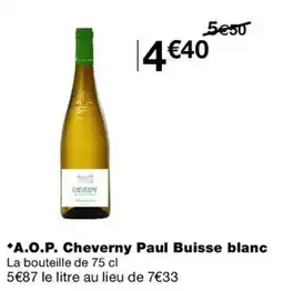 Monop' Paul Buisse Cheverny blanc offre