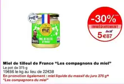Monop' Les compagnons du miel Miel de tilleul offre