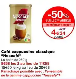Monop' Nescafé Cappuccino offre