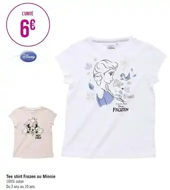 Tee shirt frozen ou minnie
