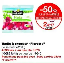 Monop' Florette Radis offre