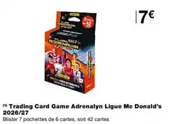 Monop' Adrenalyn Ligue Mc Donald's Trading Card Game offre