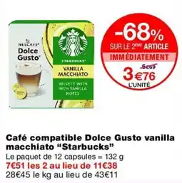 Monop' Nescafé Dolce Gusto Vanilla Macchiato offre