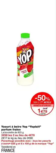 Monop' Yop Yaourt à boire offre
