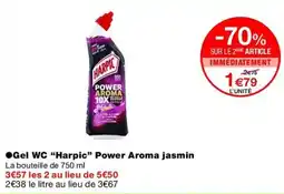 Monop' Harpic Gel WC Power Aroma jasmin offre