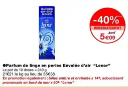 Monop' Lenor Parfum de linge en perles Envolée d'air offre