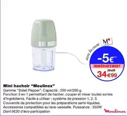 Monop' Moulinex Mini hachoir offre
