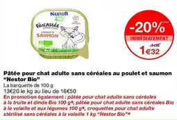 Monop' Nestor Bio Fricassée pour chat offre