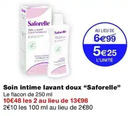 Monop' Saforelle Soin intime lavant doux offre
