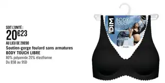 Body touch libre soutien-gorge foulard sans armatures