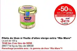 Monop' Rio Mare Filets de thon offre