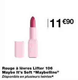 Monop' Maybelline Rouge à lèvres Lifter 106 offre