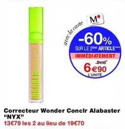 Monop' NYX Correcteur Wonder Conclr Alabaster offre