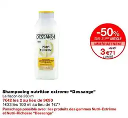 Monop' DESSANGE Shampooing nutrition extreme offre