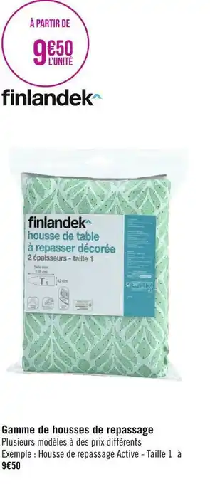Géant Casino Finlandek gamme de housses de repassage offre