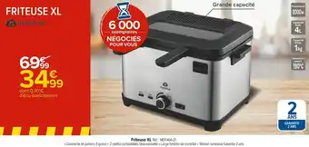 Carrefour Mandine friteuse xl offre