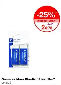 Monop' Staedtler Gommes Mars Plastic offre