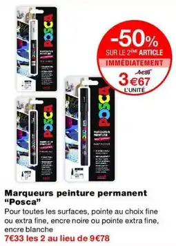 Monop' Posca Marqueurs peinture permanent offre