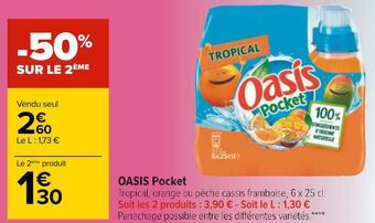 Carrefour Oasis pocket offre