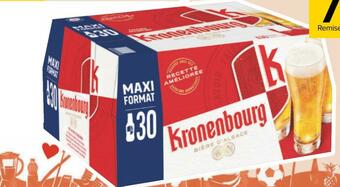 Carrefour Kronenbourg bière blonde "maxi format" offre