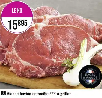 Géant Casino Viande bovine entrecôte à griller offre